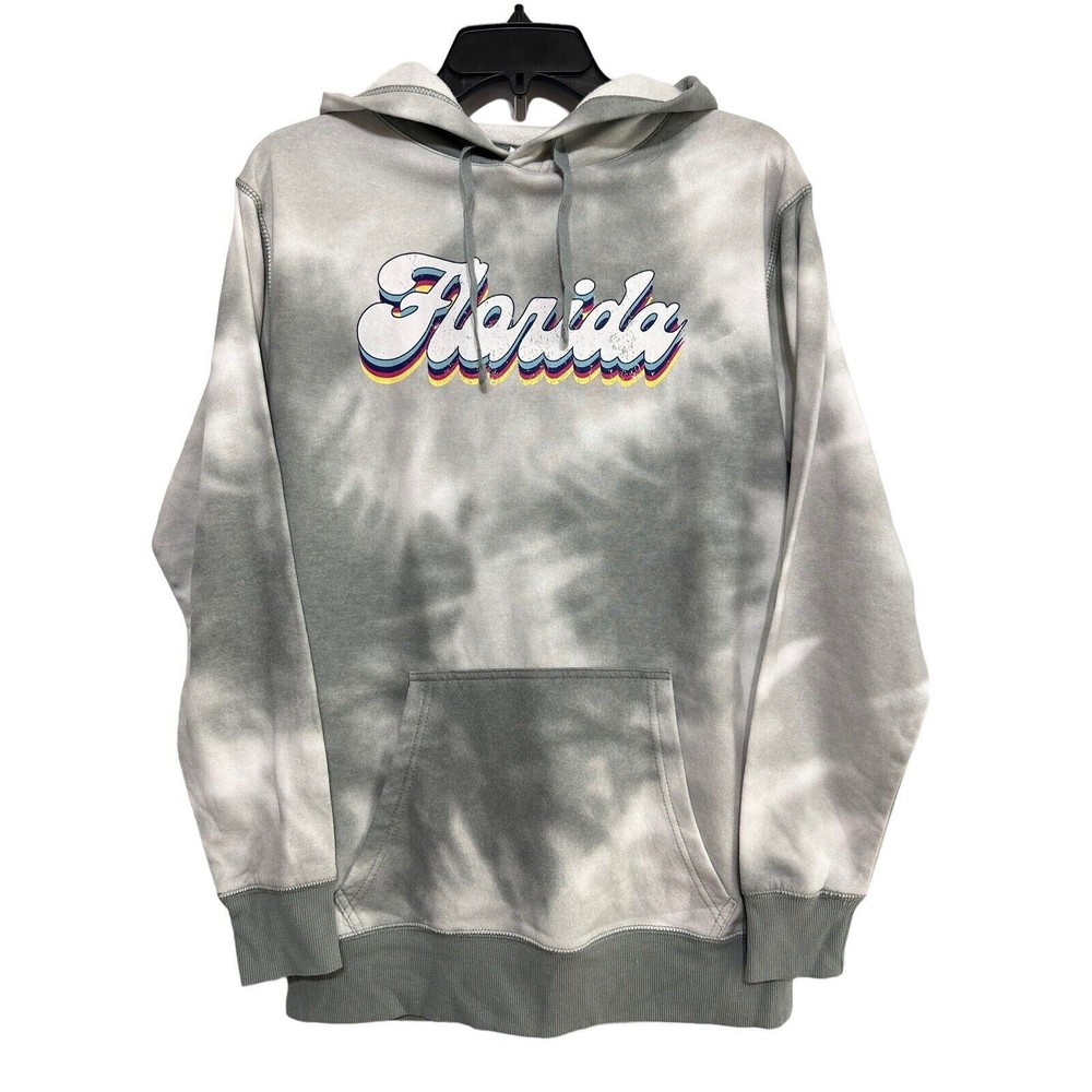 Creative Apparel Concepts Womens Florida Hoodie Tie Dye Size Small Colorful Hood